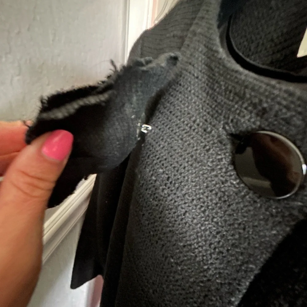 Kate Spade Black Flower Jacket Timeless Design - Picture 8 of 8